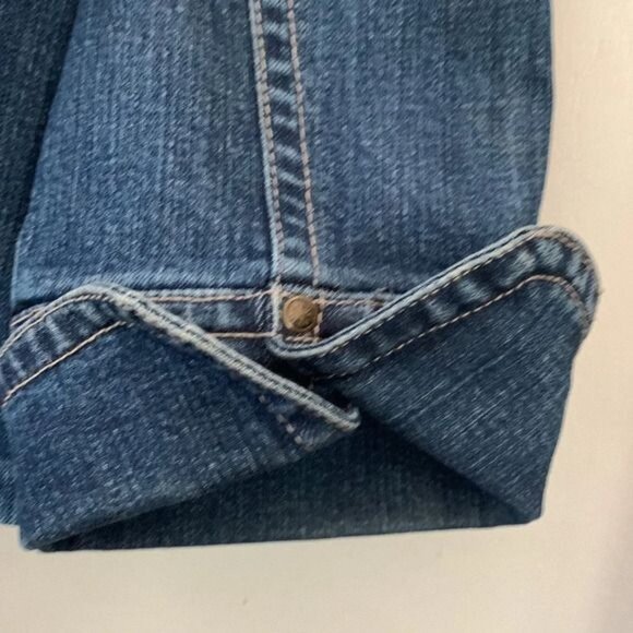 AMX Womens Plus Size 1X Denim Jacket Classic Button-Down Style - Picture 7 of 13